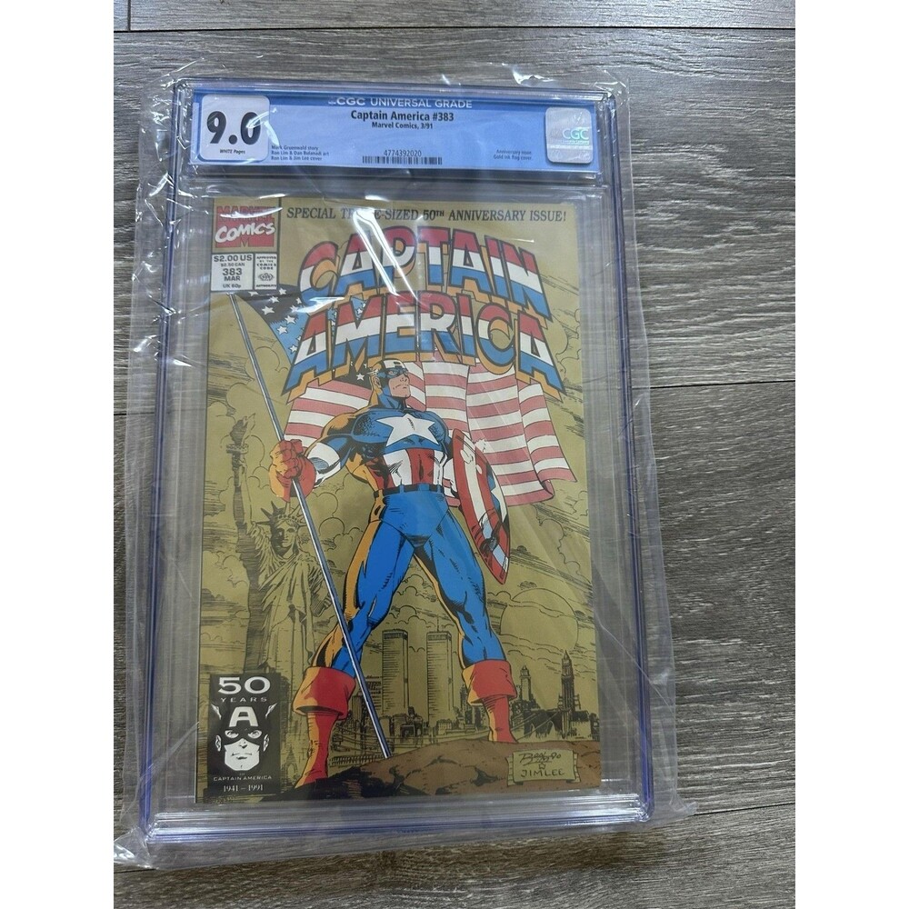 Marvel Captain America #383 CGC 9.0 1991 Copper Age Single Issue Comic Vintage